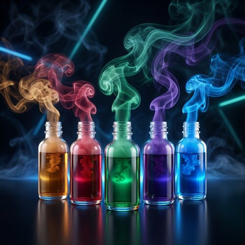 Premium e-juice and vape liquid bottles