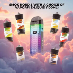 Smok Nord 5 with Vaporfi Eliquid Bundle - e-juice bottle