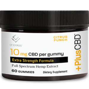 PlusCBD Extra Strength Gummies Citrus Punch 10mg 60ct - New Deals