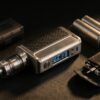 Powerful box mod vape with tank batteries and tools