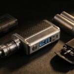 Powerful box mod vape with tank batteries and tools