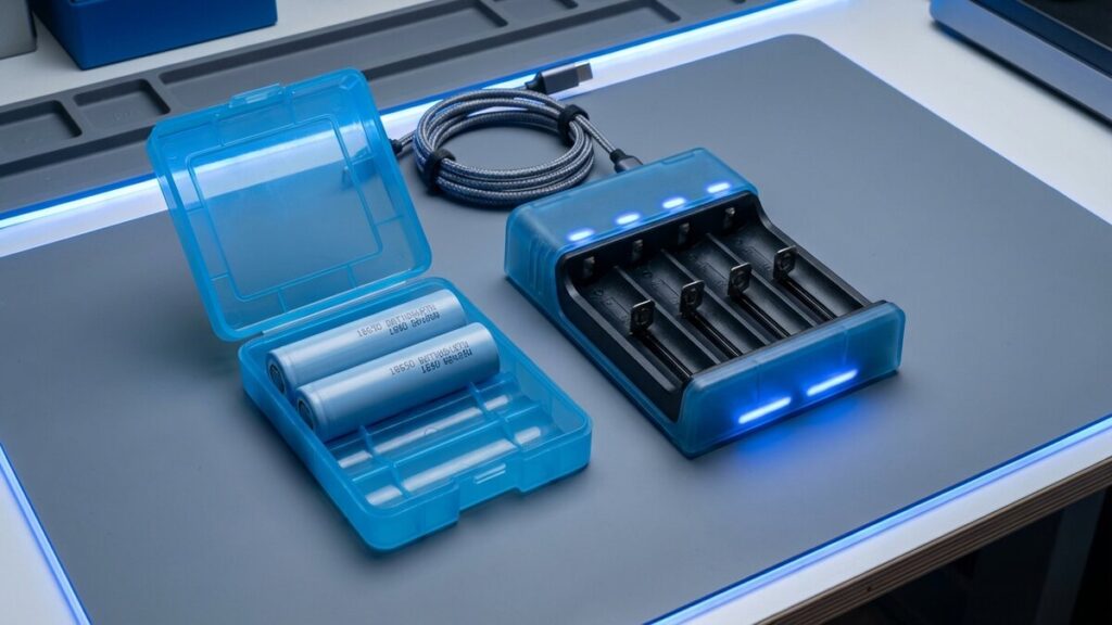 18650 vape batteries and charger safety setup